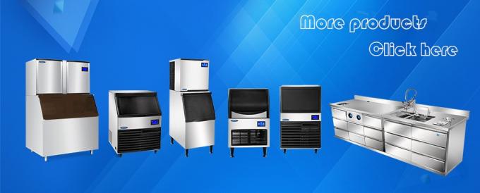 R134A Clear Square Ice Cube Maker هواء / ماء تبريد 24