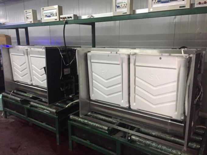 R134A Clear Square Ice Cube Maker هواء / ماء تبريد 35